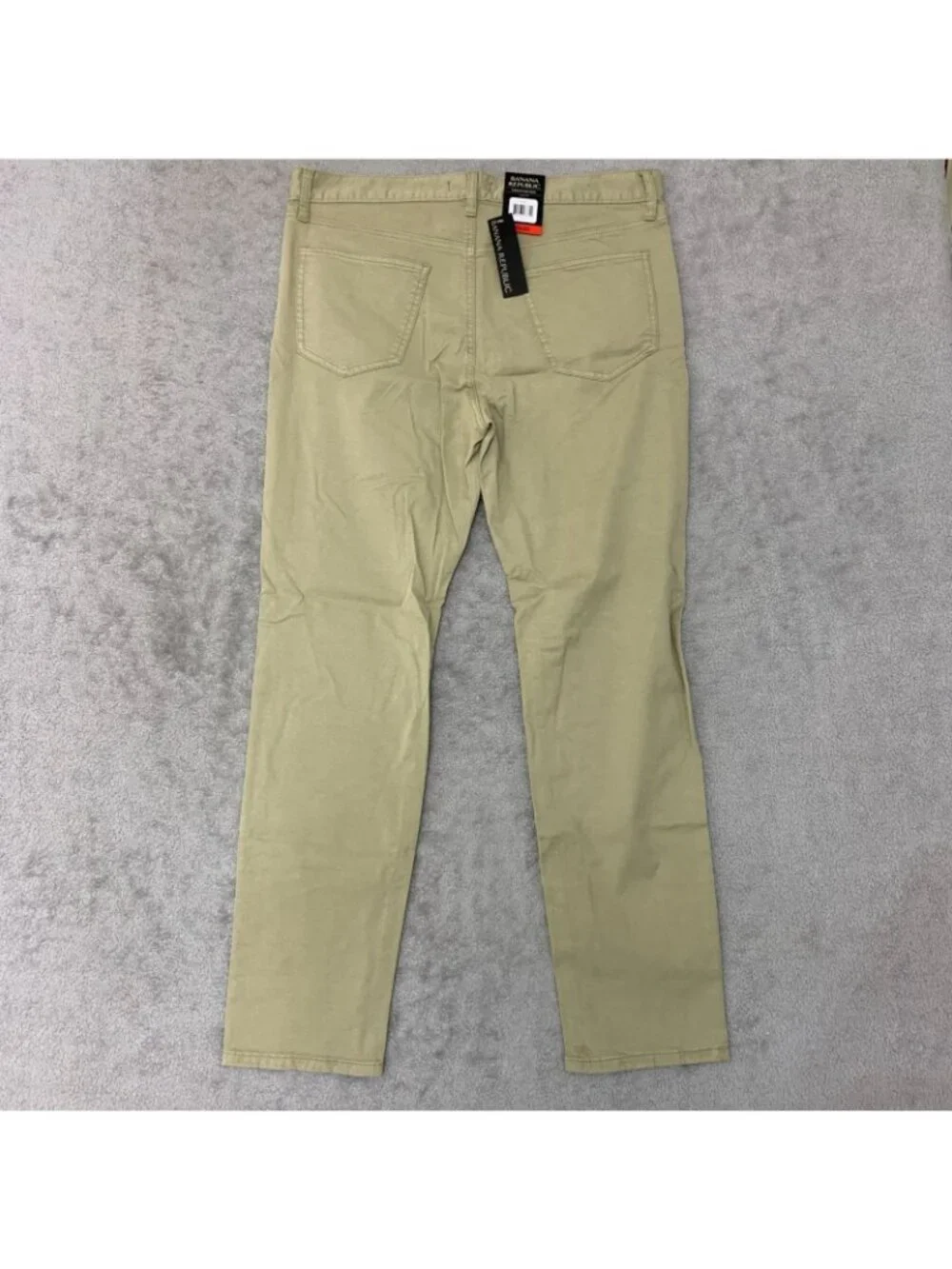 NWT Banana Republic 5 Pocket Men's 34x32 Beige Slim Fit Chino Pants